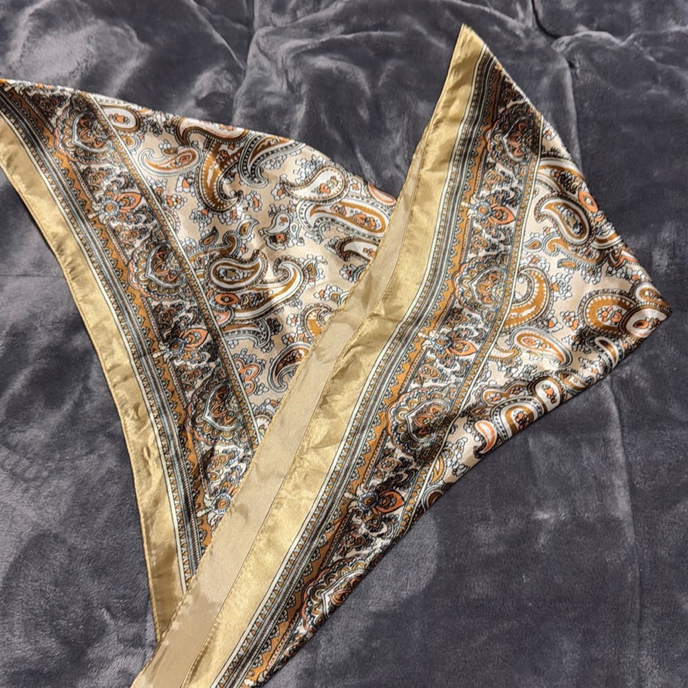Satin head scarf